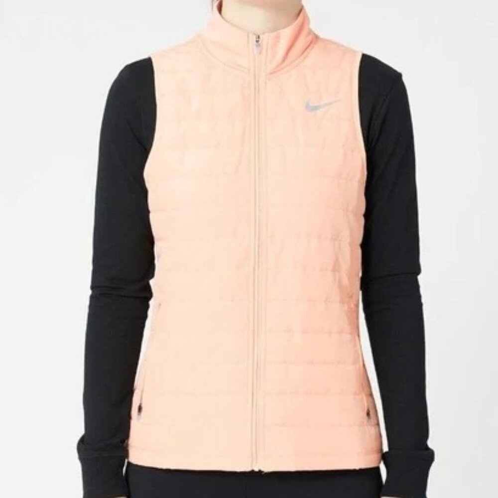 Nike Womens Pink Therma Fit Essential Running Vest DD6035-800 XS